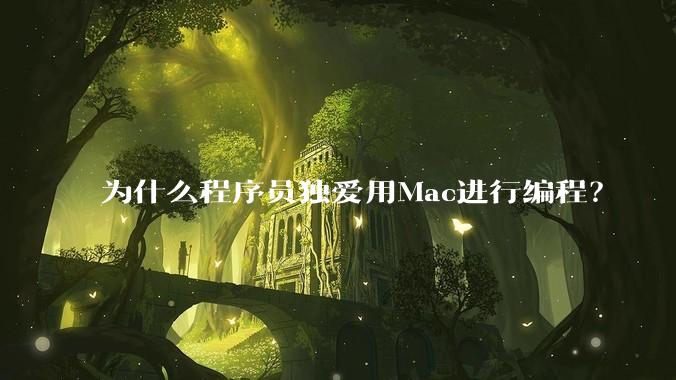为什么程序员独爱用Mac进行编程？